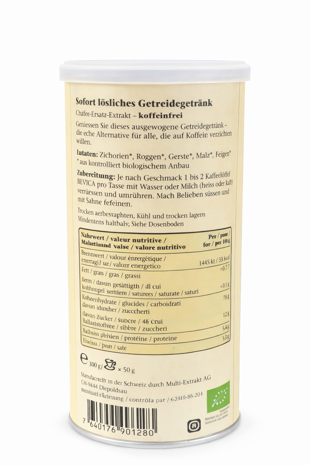 BEVICA BIO – Pack de 6 boîtes (sans caféine)