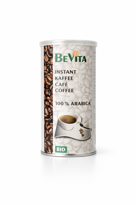 BEVITA Bio-Instantkaffee aus 100 % Arabica, mit Koffein, 100 g, Schweiz