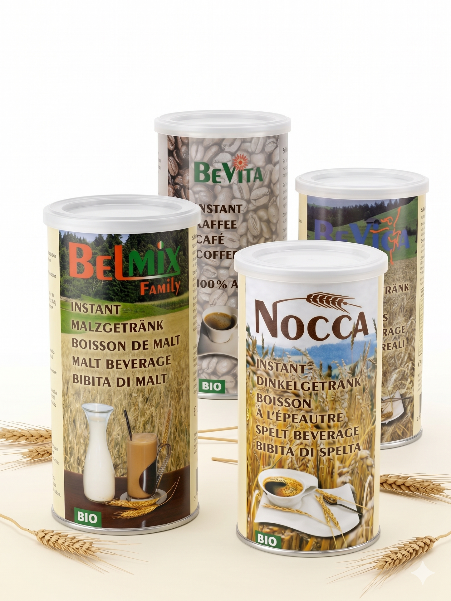 Pack 4 Découverte BIO – 1x NOCCA + 1x BEVICA + 1x BELMIX + 1x BEVITA