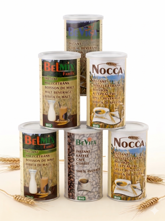 Pack 6 Mixte BIO – 5 sans caféine + 1 avec caféine (BEVITA)