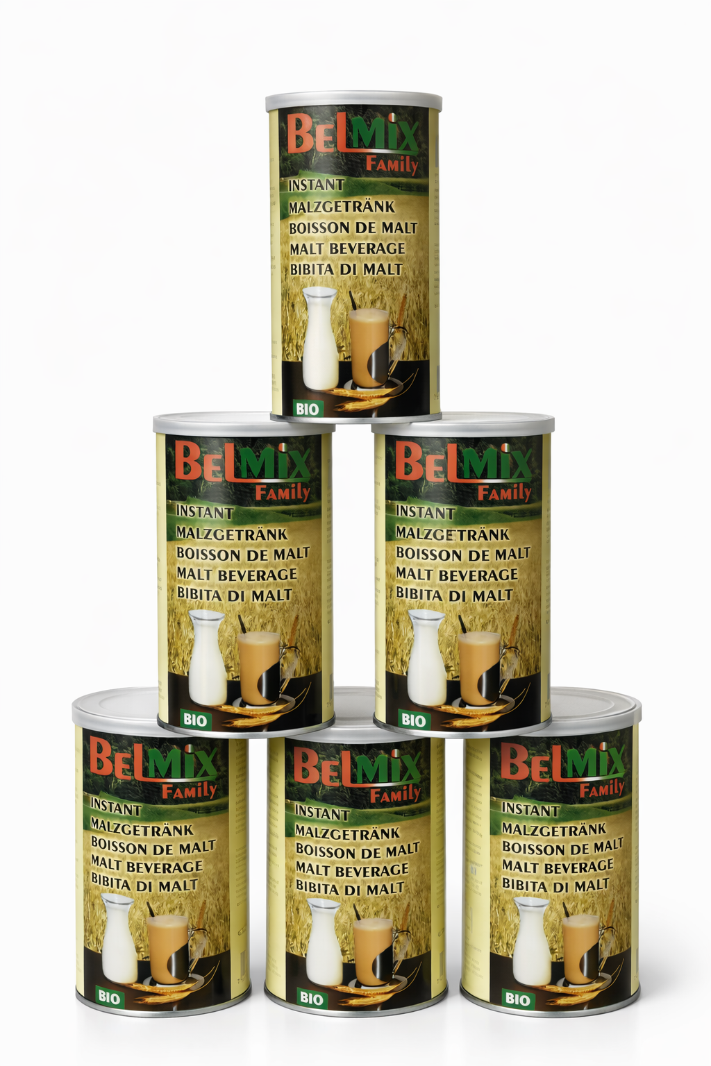 BELMIX-Family boisson instantanée bio au malt et cacao, sans caféine, boîte 150 g, Suisse