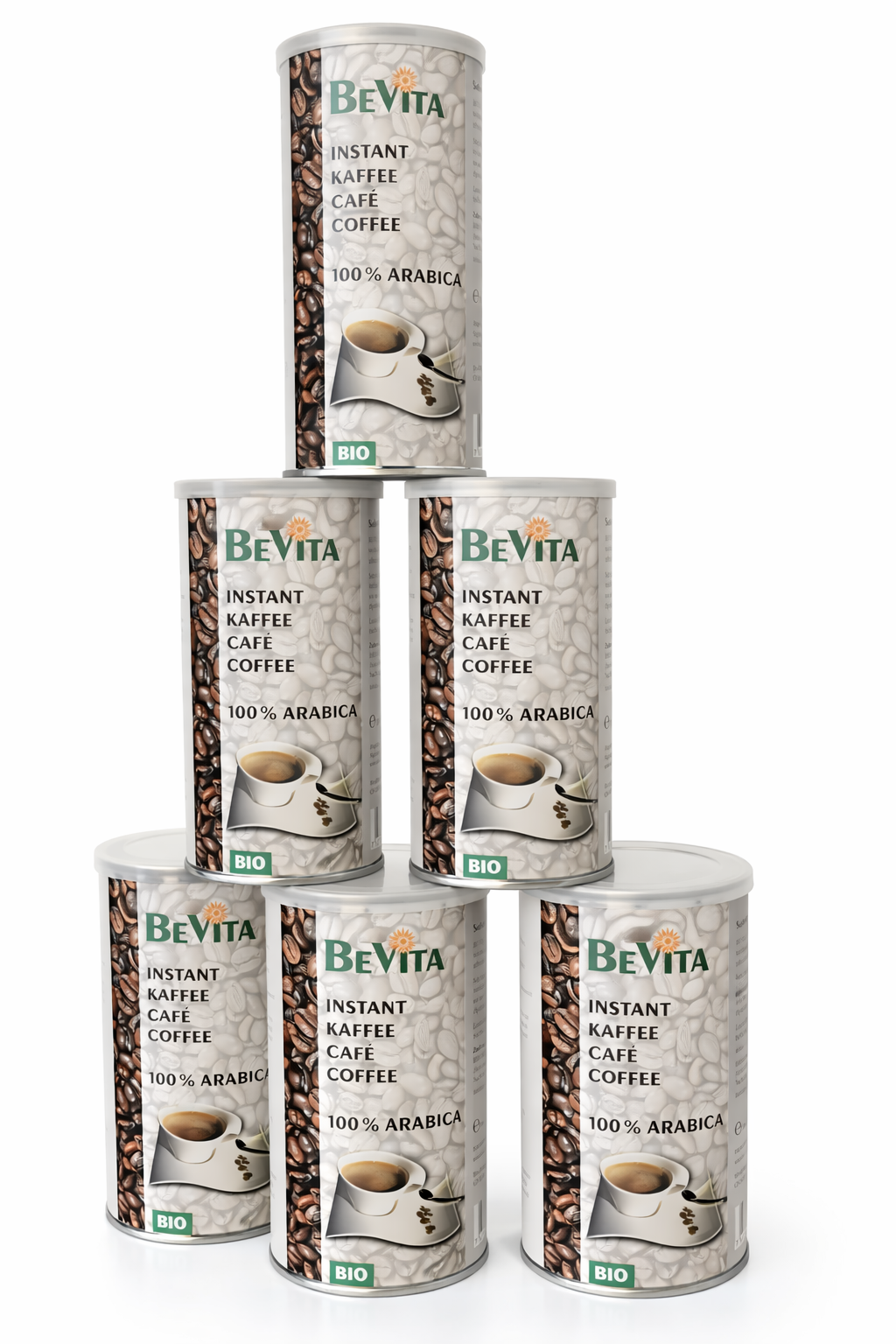 BEVITA Bio-Instantkaffee aus 100 % Arabica, mit Koffein, 100 g, Schweiz