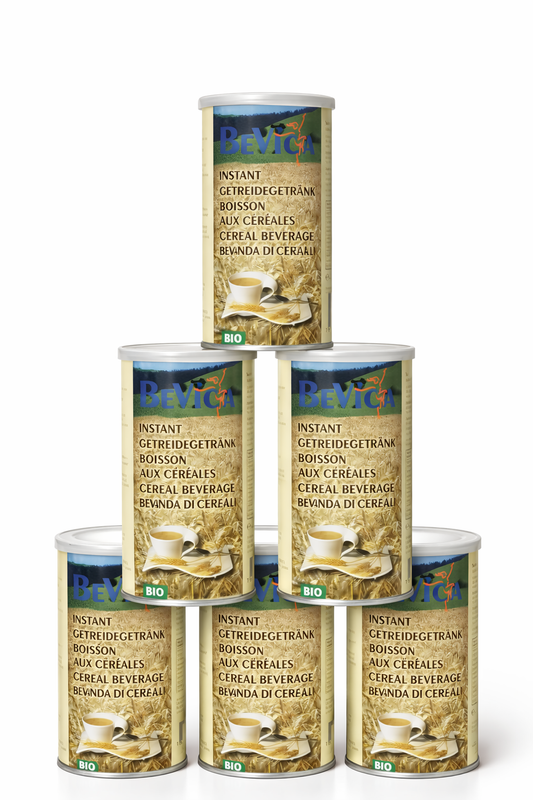 BEVICA Bio-Getreidekaffee aus Chicorée und Getreide, ohne Koffein, 100 g, Schweiz